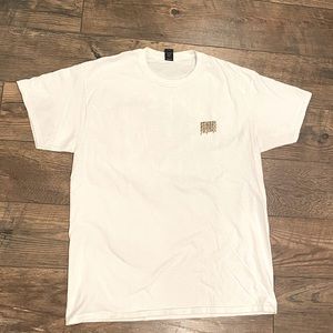 10.Deep White Camo Logo T-Shirt, Mens Size L